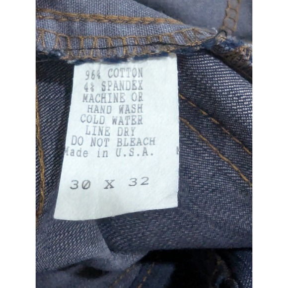 Bootcut Jeans Women 28" Navigator USA Heavy Fade Center Seam Blue Streetwear - Picture 5 of 8